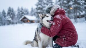 how to keep dog warm outside in winter